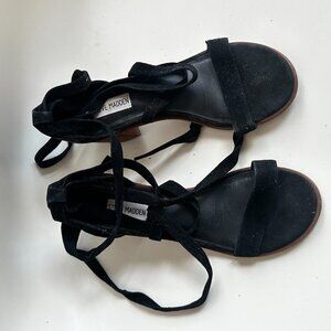 Steve Madden lace-up suede sandal heels